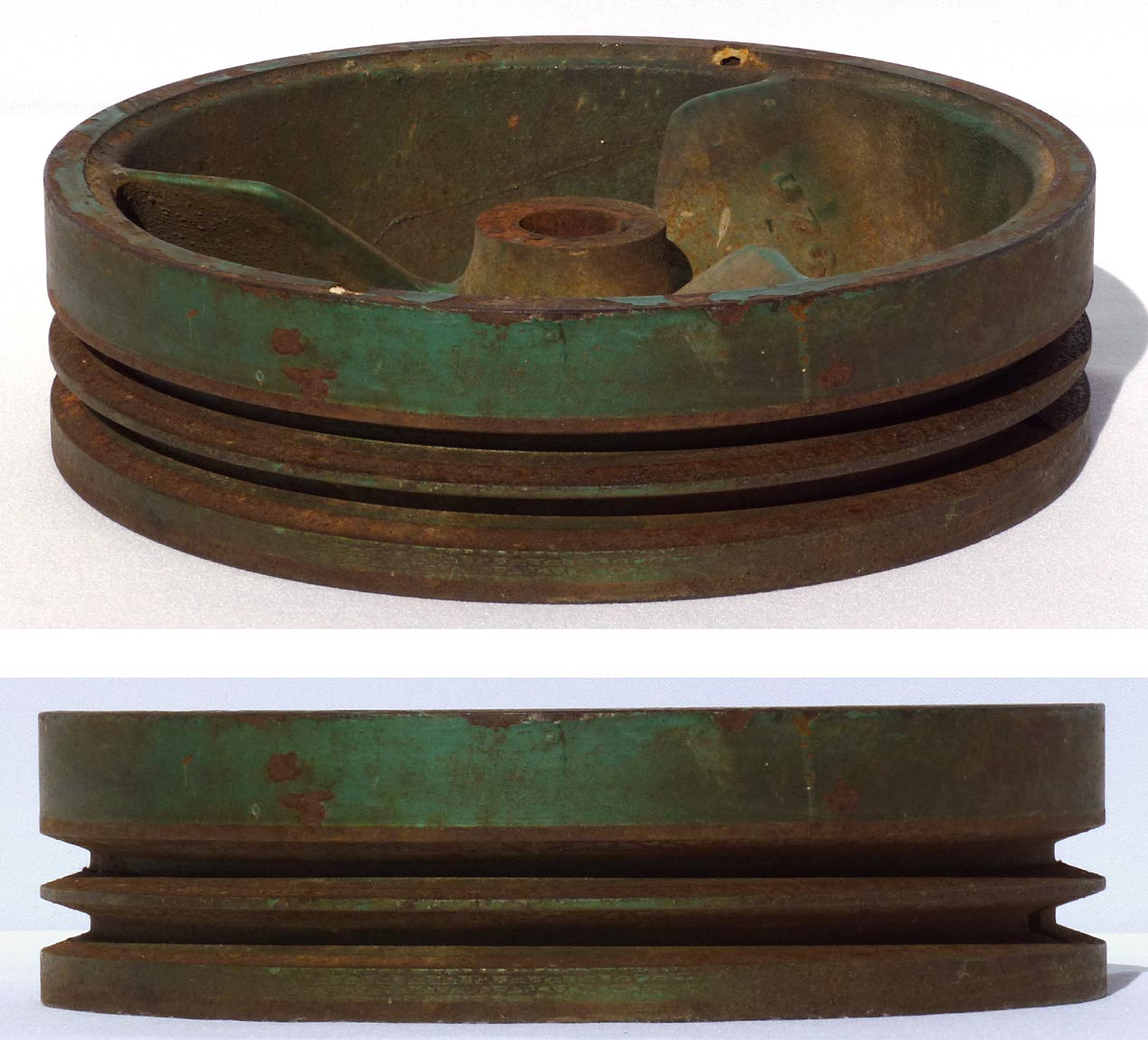 Decorative industrial pulley