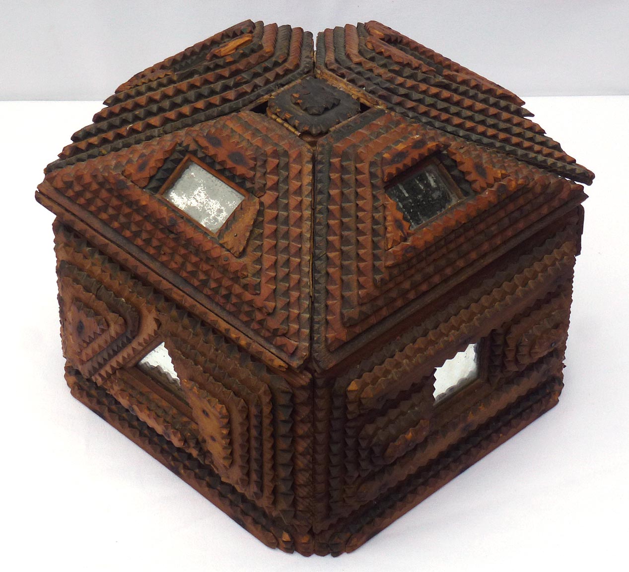 Tramp art box