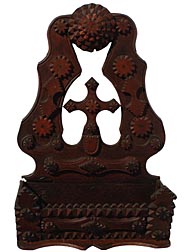 Tramp art wall box
