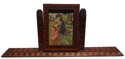 Inlaid desk frame
