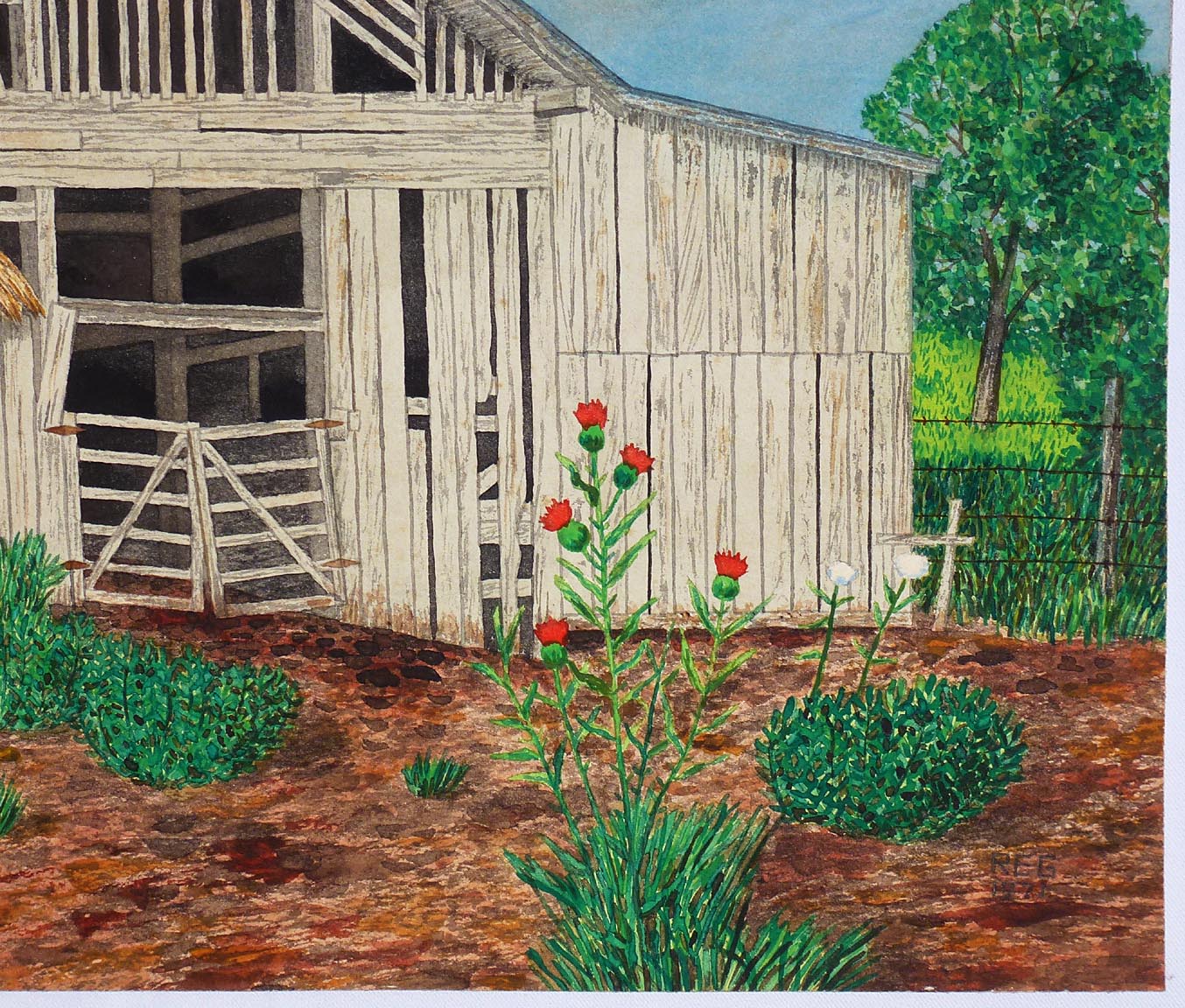 Painting by Robert E. Gilbert