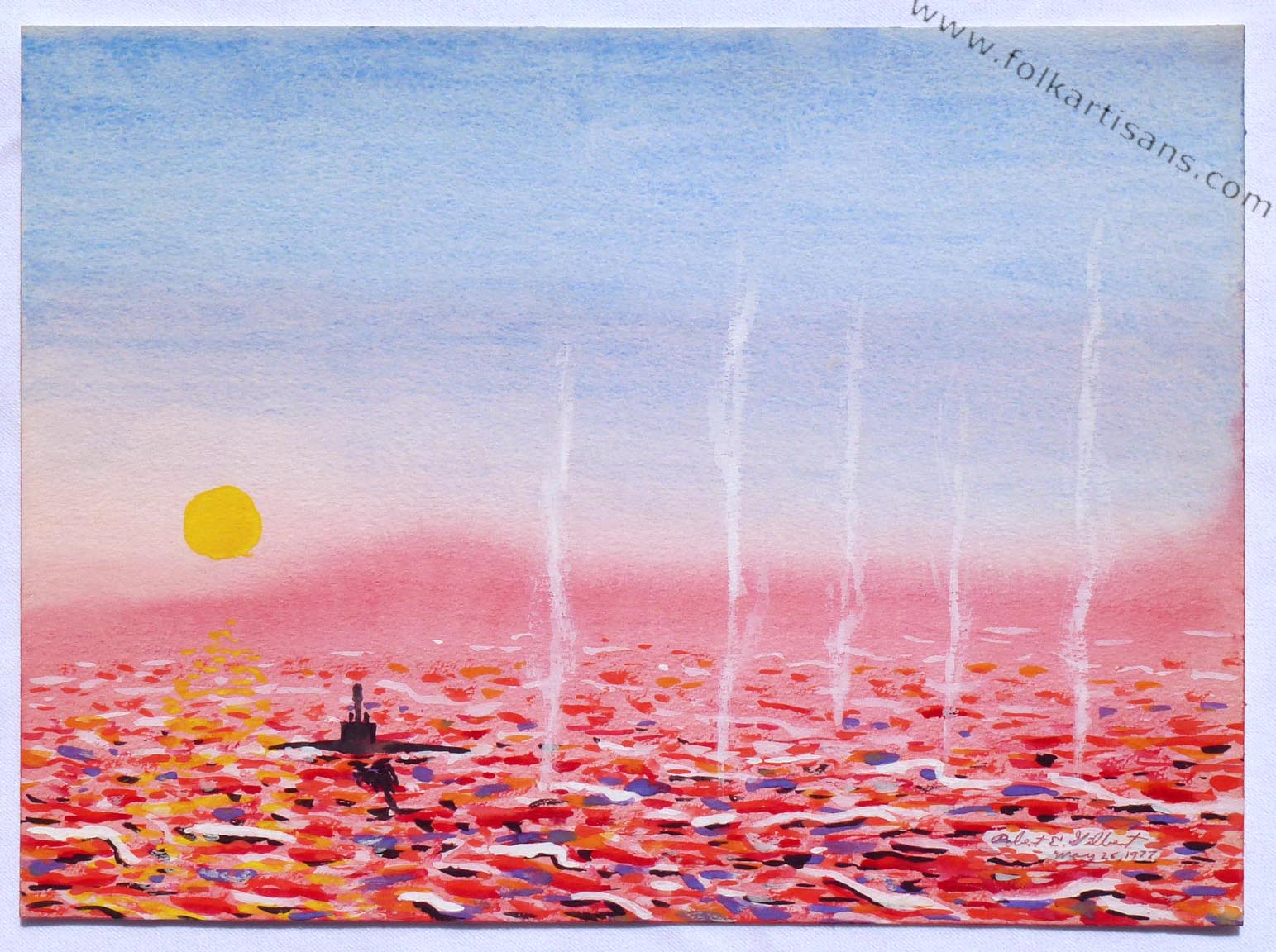 Painting by Robert E. Gilbert